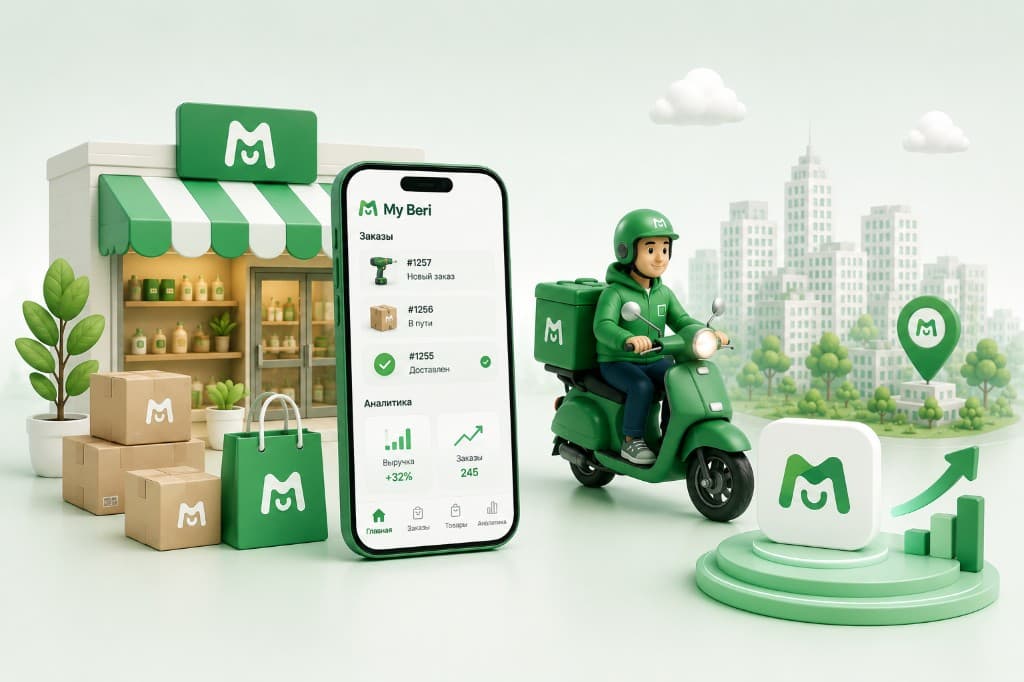 Витрина, заказы, доставка и аналитика для бизнеса в My Beri