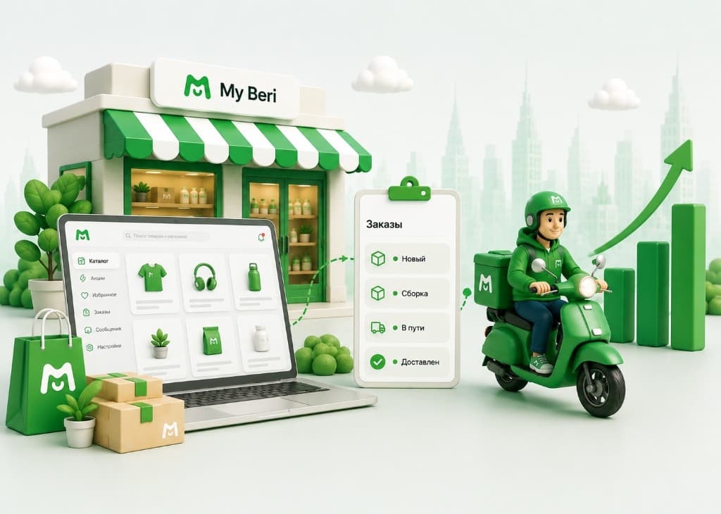 Витрина, обработка заказов и рост продаж с My Beri